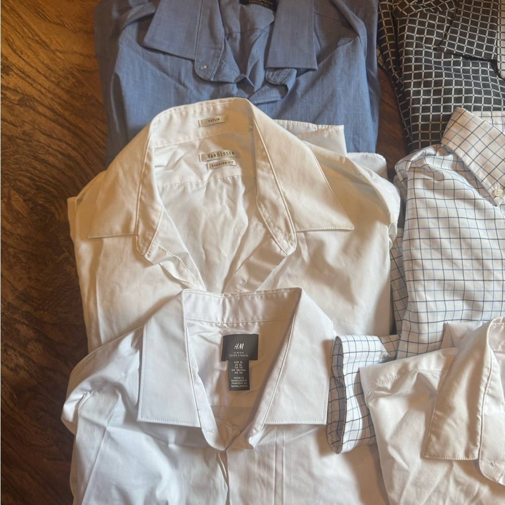 Multiples White Dress Shirt Classic Cotton Formal